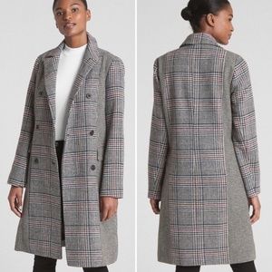 Checkered Trench Coat